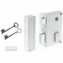 Yale Cerradura YAV37G Aplique Seguidor Vertical Izquierdo Blanco