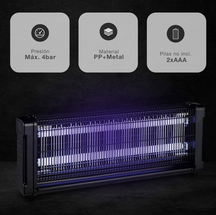 Navelis Mata insectos eléctrico Balonga 2x20W Negro