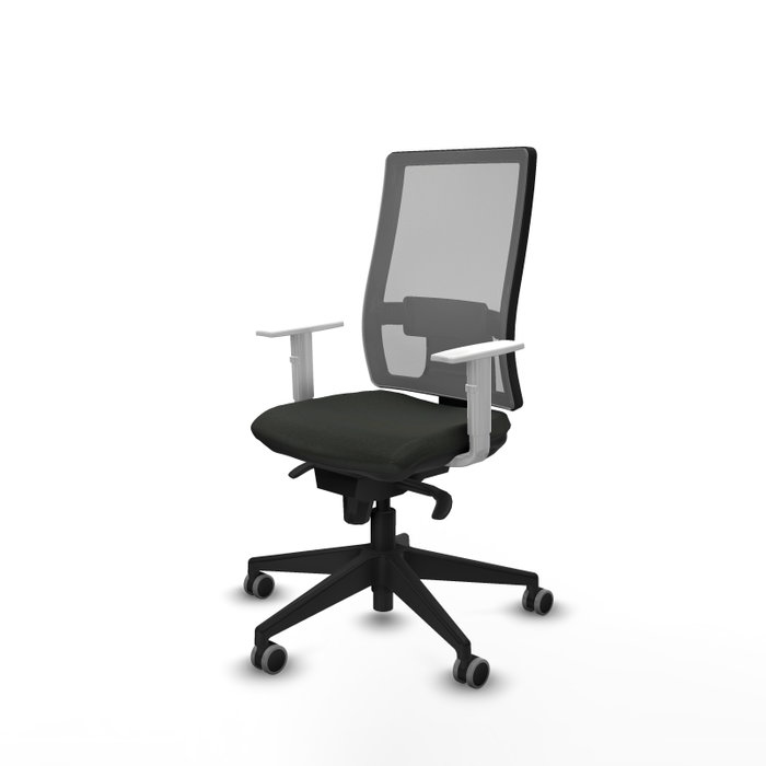 PIQUERAS Y CRESPO Silla de oficina Horna con mecanismo Sincro, Negro y Gris PIQUERAS Y CRESPO Silla de oficina Horna con mecanismo Sincro, Negro y Gris