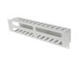 Lanberg Organizador de cables 19 2U gris con tapa tipo A