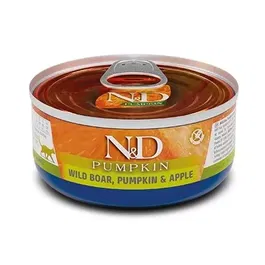 Farmina N&D Cat Pumpkin Jabali Caja 24x70 gr Alimento Húmedo para Gatos