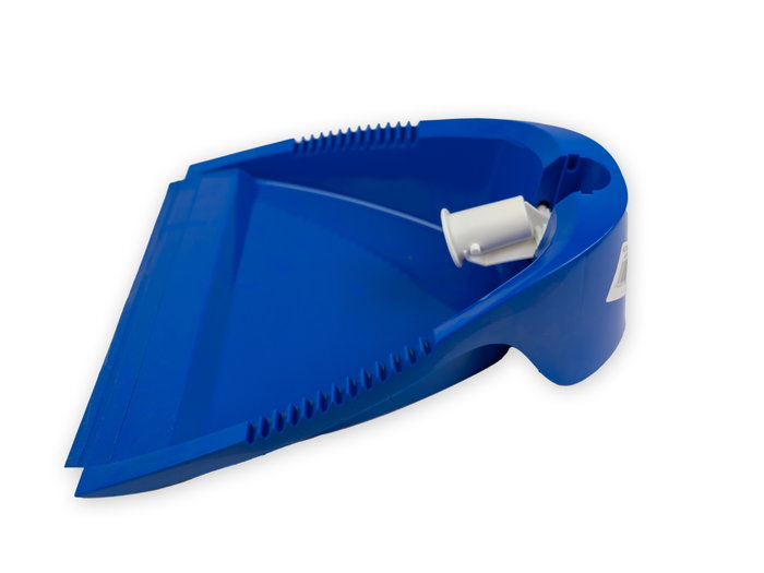 Recogedor plegable antivuelco azul palo metálico Recogedor plegable antivuelco azul palo metálico
