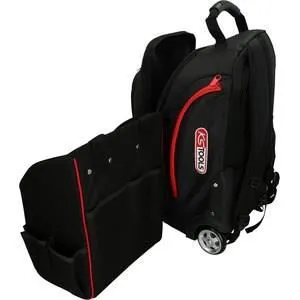 Ks Tools Mochila con Brazo Telescópico y Sistema de Carro Ultra Resistente con Múltiples Bolsillos para Herramientas