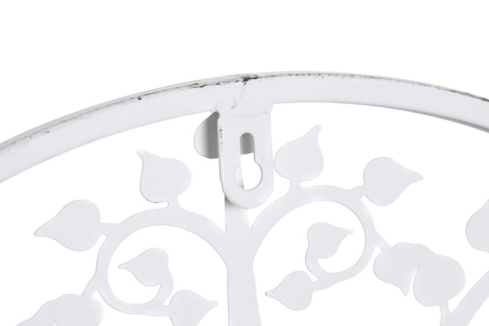 DKD Home Decor Decoración de Pared Oriental Buda Metal Negro Blanco 1 x 40 x 40 cm (4 Unidades)