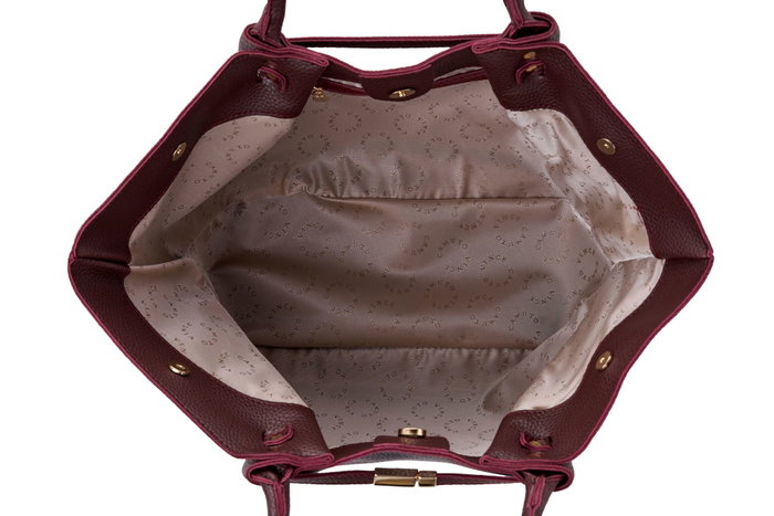 Vince Camuto Bolso Tote Burdeos de Polipiel