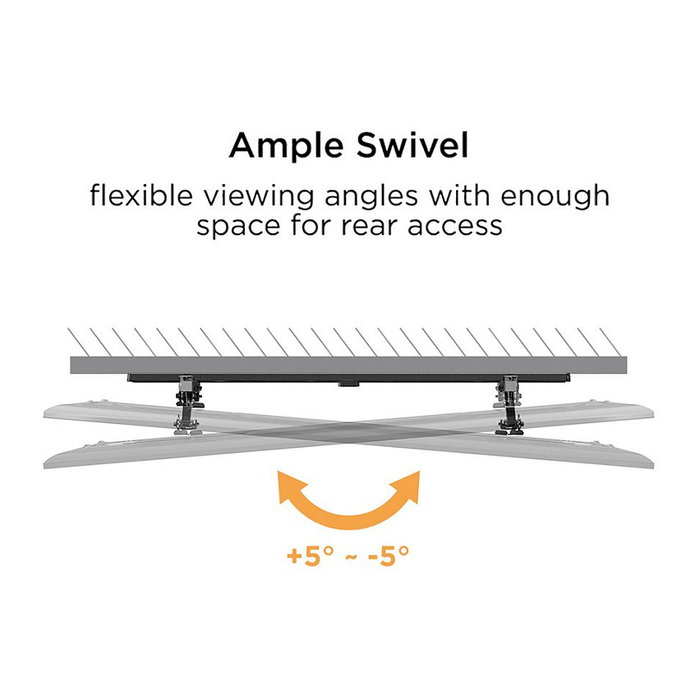 VALUE 17.99.1185 Soporte de TV de pared inclinable para 37 a 80 pulgadas, soporta hasta 75 kg, VESA 200x200 a 600x400 mm, negro