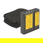 DeLOCK 86407 Kabeltester, Comprobador de cables de par trenzado RJ45 y RJ12 con Ensayo de transmisión y Portfinder, Indicadores LED, 9 V