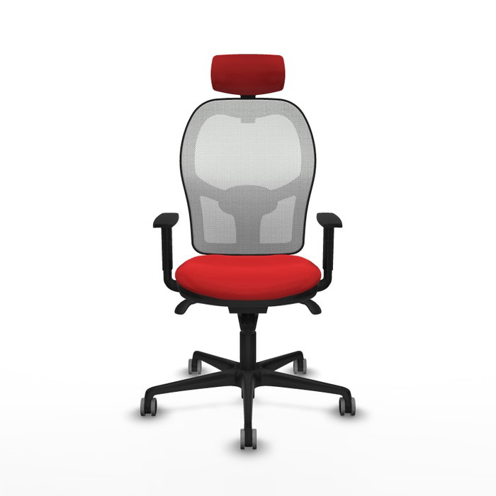 PIQUERAS Y CRESPO Silla de oficina Jorquera Rojo y Blanco