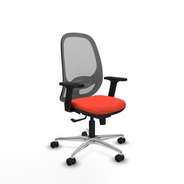 PIQUERAS Y CRESPO Silla de oficina Cilanco Naranja oscuro y Gris