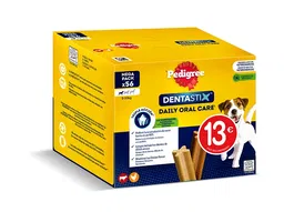 Pedigree Dentastix Cuidado Dental para Perros Pequeños, Snacks para Limpieza de Dientes, Pack de 56 Unidades