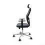 PIQUERAS Y CRESPO Silla de oficina Jorquera Sincro/Traslack Gris y Negro