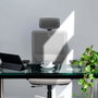PIQUERAS Y CRESPO Silla de oficina Haches con mecanismo Sincro/Traslack Azul claro y Negro
