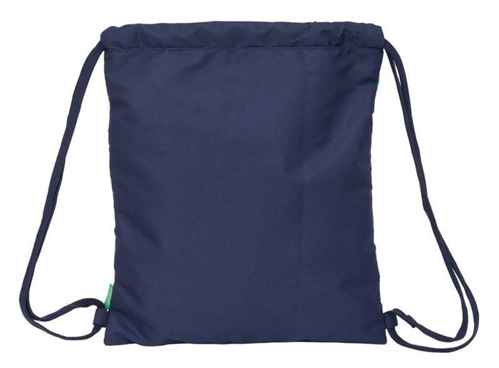 Bolsa Mochila con Cuerdas Benetton Flag Azul marino 35 x 40 x 1 cm