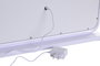 DKD Home Decor Espejo LED Cristal Blanco con Control Táctil