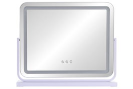 DKD Home Decor Espejo LED Cristal Blanco con Control Táctil