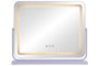 DKD Home Decor Espejo LED Cristal Blanco con Control Táctil