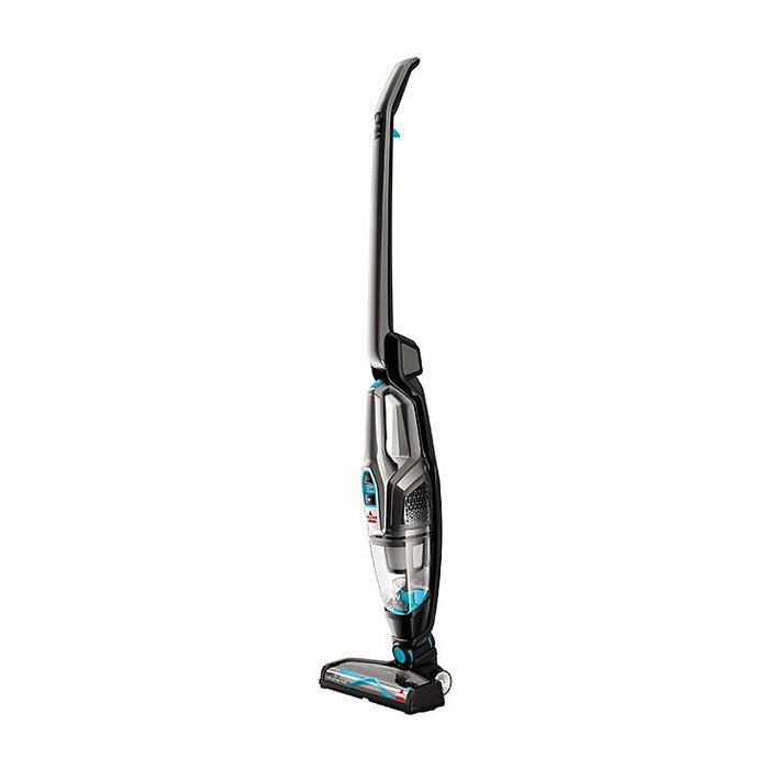 Bissell MultiReach Essential Aspiradora Escoba 2 en 1 Sin Bolsa de Mano y Piso, Negro y Titanio, 18V 0.45L, Húmedo/Seco, 30 min de Autonomía, 68 dB, Incluye Cargador