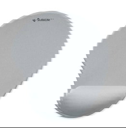 SUBBLIM SUBMP-04E051 Alfombrilla de Ratón Ergonómica con Gel Refrigerante NeoGel - Forma de Gota, Plata, Base Antideslizante, para Muñeca, 24.5x21.5 cm