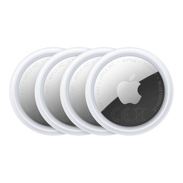Apple AirTag 2.ª generación, Pack de 4, Plata y Blanco Apple AirTag 2.ª generación, Pack de 4, Plata y Blanco