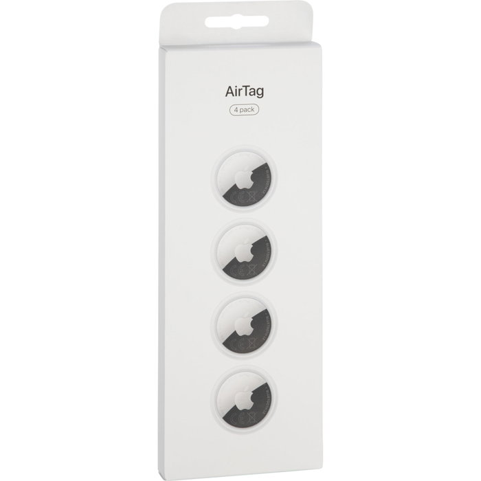 Apple AirTag 2.ª generación, Pack de 4, Plata y Blanco Apple AirTag 2.ª generación, Pack de 4, Plata y Blanco