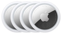 Apple AirTag 2.ª generación, Pack de 4, Plata y Blanco