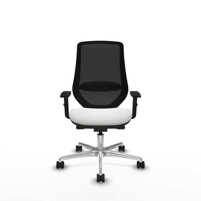 PIQUERAS Y CRESPO Silla de oficina Mardos con Mecanismo Sincro/Traslack Blanco y Negro PIQUERAS Y CRESPO Silla de oficina Mardos con Mecanismo Sincro/Traslack Blanco y Negro