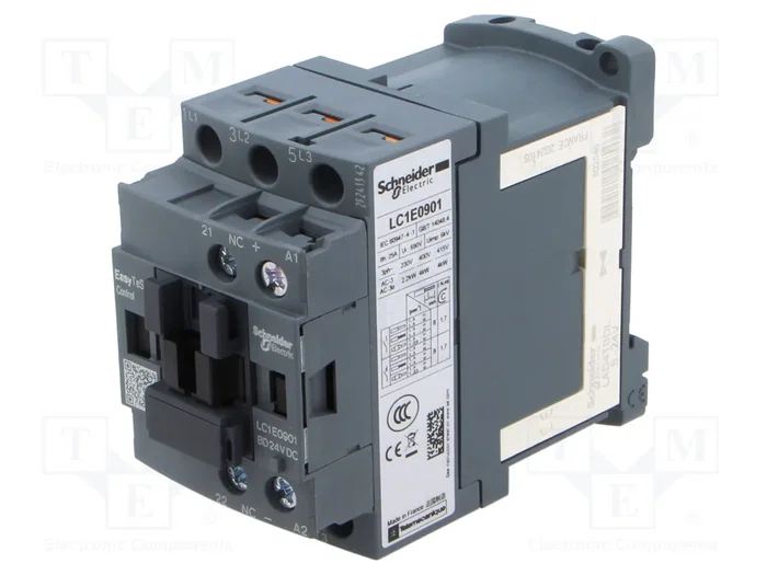 Schneider Electric LC1E0901BD Contactor Easy TeSys 9A 24VDC Schneider Electric LC1E0901BD Contactor Easy TeSys 9A 24VDC