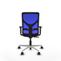 PIQUERAS Y CRESPO Silla de oficina Motilla con mecanismo Sincro, Granate y Azul