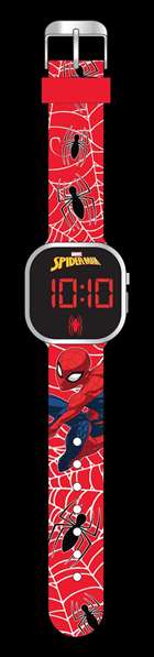 Reloj digital spiderman con luz led y funciones. 3,5cm - modelos surtidos