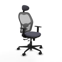 PIQUERAS Y CRESPO Silla de oficina Jorquera Sincro/Traslack Gris oscuro/Gris