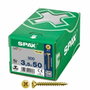 Spax Tornillo Universal Cabeza Plana Pozidriv 3,5x50mm, 500 unidades