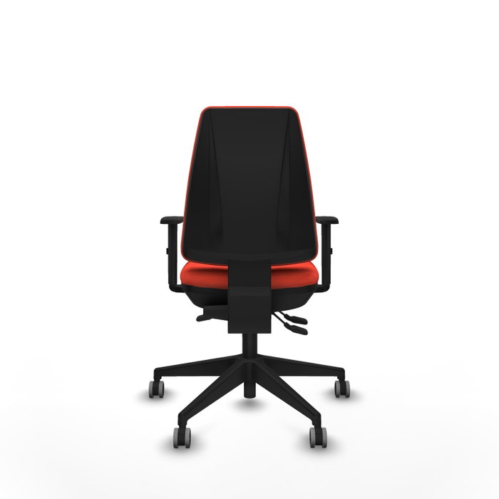 PIQUERAS Y CRESPO Silla de oficina Elche, Mecanismo Asincro, Tela Naranja oscuro PIQUERAS Y CRESPO Silla de oficina Elche, Mecanismo Asincro, Tela Naranja oscuro