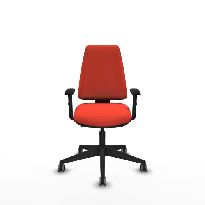PIQUERAS Y CRESPO Silla de oficina Elche, Mecanismo Asincro, Tela Naranja oscuro PIQUERAS Y CRESPO Silla de oficina Elche, Mecanismo Asincro, Tela Naranja oscuro