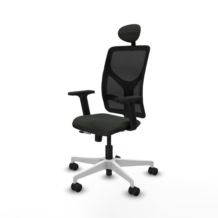 PIQUERAS Y CRESPO Silla de oficina Motilla con mecanismo Sincro/Traslack, Negro