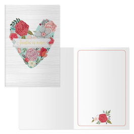 DOHE AGENDAS Pack de 6 tarjetas de felicitación modelo Valentin-Bouquet 115x170mm