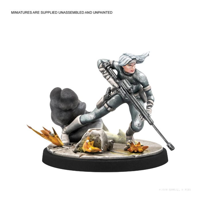 Atomic Mass Games Marvel Crisis Protocol Expansión CP69 Shang-Chi & Silver Sable - Juego de Miniaturas con Miniaturas y Cartas, Idioma Multilingüe