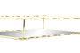 DKD Home Decor Bandeja Dorado Metal y Espejo 18 x 30 x 5 cm
