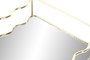 DKD Home Decor Bandeja Dorado Metal y Espejo 18 x 30 x 5 cm