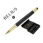 Belius Bolígrafo Soirée con Estuche y Caja de Diseño Negro y Dorado