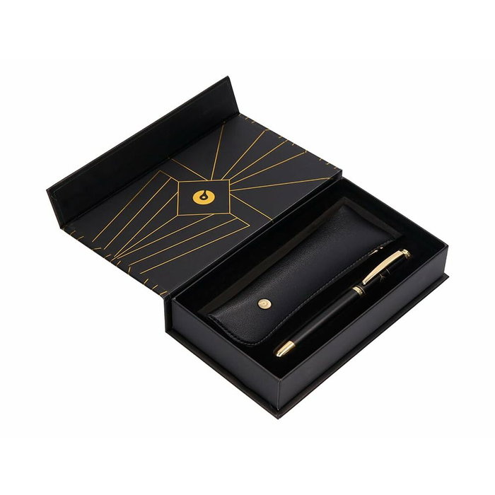 Belius Bolígrafo Soirée con Estuche y Caja de Diseño Negro y Dorado Belius Bolígrafo Soirée con Estuche y Caja de Diseño Negro y Dorado