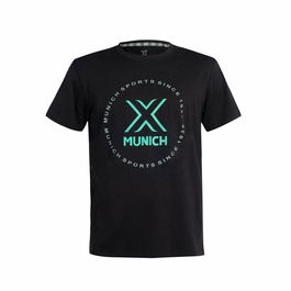 Camiseta Deportiva de Manga Corta Munich Negro