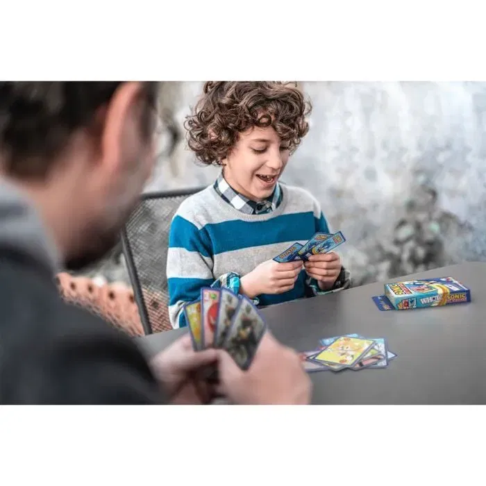 Winning Moves Sonic the Hedgehog Juego de Cartas WIN5053410006686 - Juego de Cartas en Colores Sonic para Toda la Familia