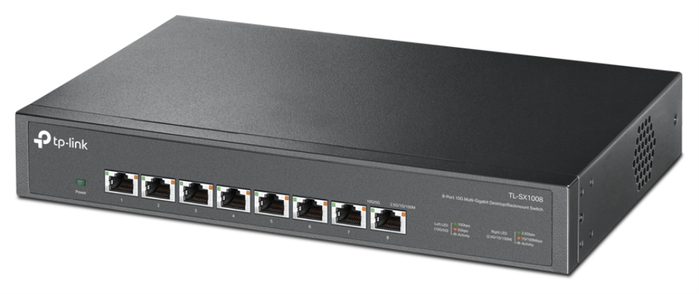 TP-Link TL-SX1008 Conmutador Multigigabit de 8 Puertos 10G RJ45 Negro