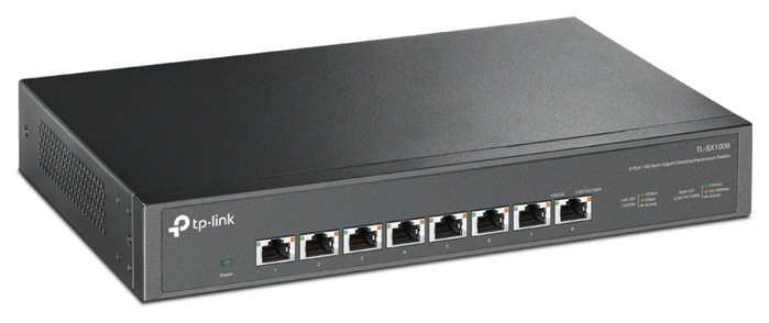 TP-Link TL-SX1008 Conmutador Multigigabit de 8 Puertos 10G RJ45 Negro