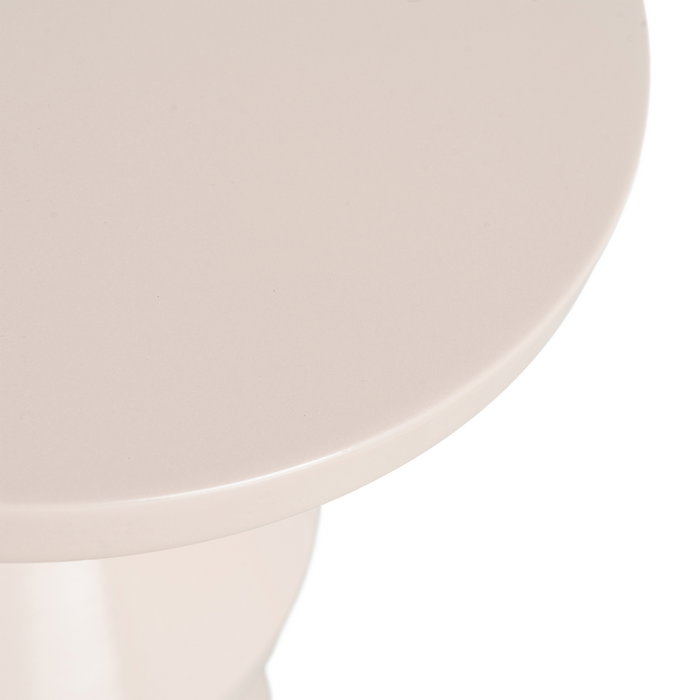 Mesa Auxiliar Blanco Metal Decoración 33 X 33 X 47 cm