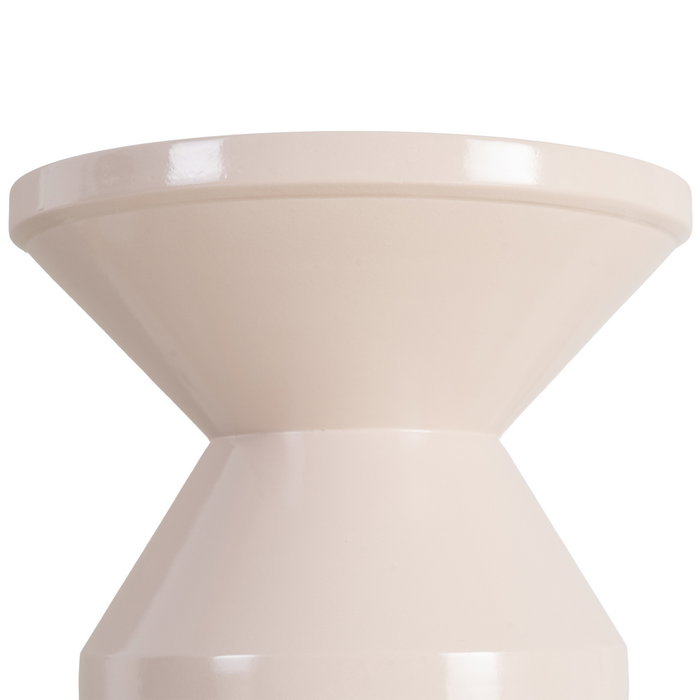 Mesa Auxiliar Blanco Metal Decoración 33 X 33 X 47 cm