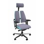 NOWY STYL Silla Xilium Duo Gris y Azul con Mecanismo Sincro/Traslack y Brazos 4D