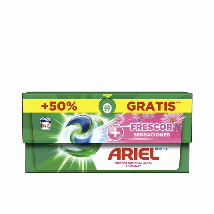 Ariel PODS Sensaciones 3en1 Detergente Líquido en Cápsulas para Lavadora. Limpia, Quita Manchas y Elimina Mal Olor, 27 Lavados Ariel PODS Sensaciones 3en1 Detergente Líquido en Cápsulas para Lavadora. Limpia, Quita Manchas y Elimina Mal Olor, 27 Lavados