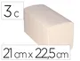 Bunzl Greensource Toalla Secamanos Hidrosoluble Celulosa Blanco Plegado en V 3 Capas 21x22,5 cm Caja 15 Paquetes