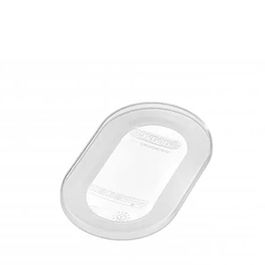 ARAVEN TAPA SILICONA GN 1/9 - Tapa hermética transparente, apilable, para horno hasta 200 C